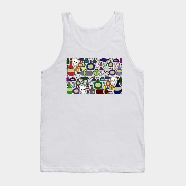 Potion Bottles Tank Top by thelittleforest